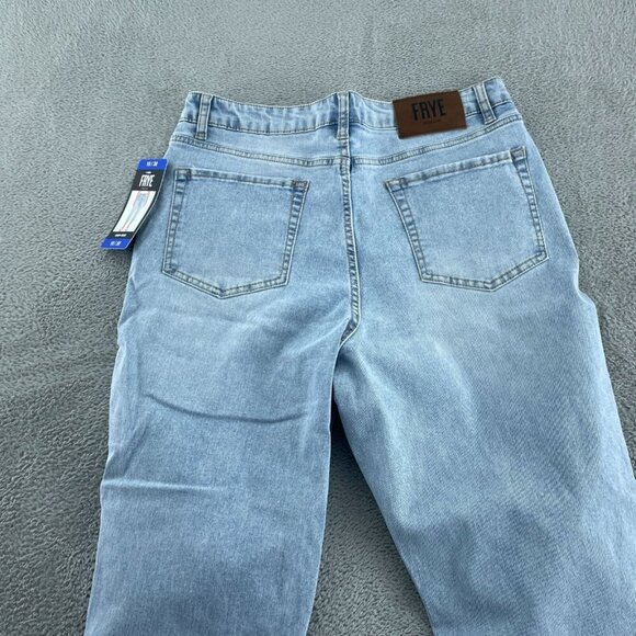 Frye Womens Stevie Wash Jeans Size 10/30 Light Blue Mid-Rise Cropped NWT 3036 - Picture 2 of 12